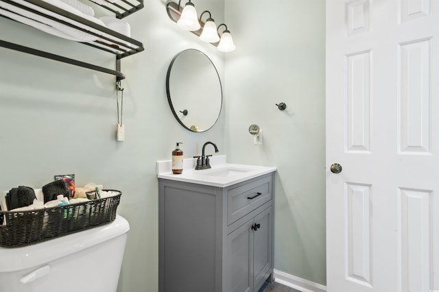1100 Possum Trot Rd Unit G117, North Myrtle Beach, SC 29582 - half bathroom with vanity and toilet