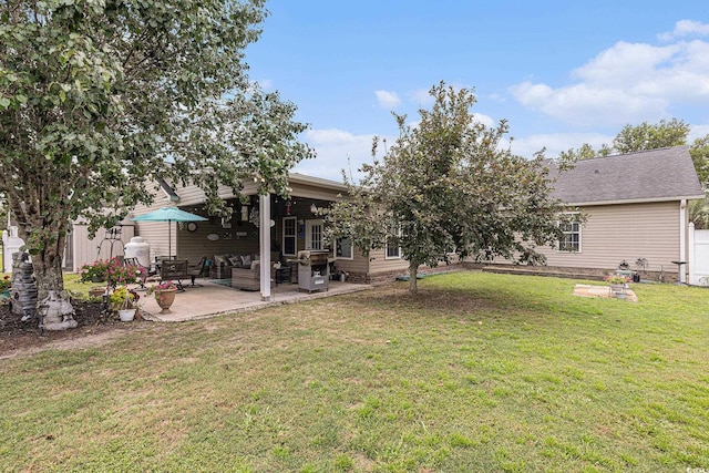 906 Hope Cir, Conway, SC 29527 - rear view of property featuring a patio area and outdoor lounge area