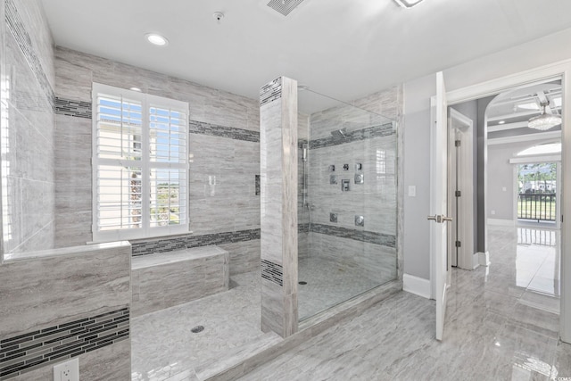 257 Venice Way Unit 2201, Myrtle Beach, SC 29577 - full bath featuring a tile shower and recessed lighting