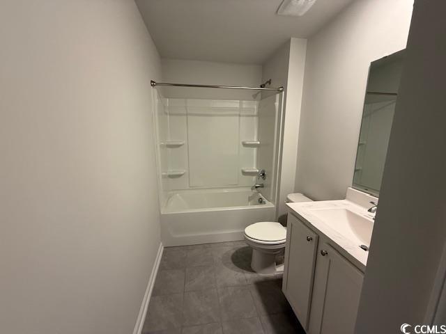 2061 Ridgedale Dr, Conway, SC 29526 - bathroom with vanity, tile patterned floors, and shower / tub combination