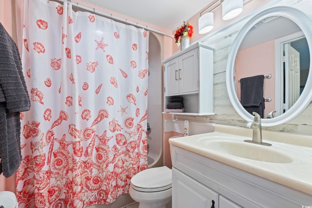 5523 N Ocean Blvd Unit 908, Myrtle Beach, SC 29577 - bathroom featuring vanity and shower / tub combo with curtain
