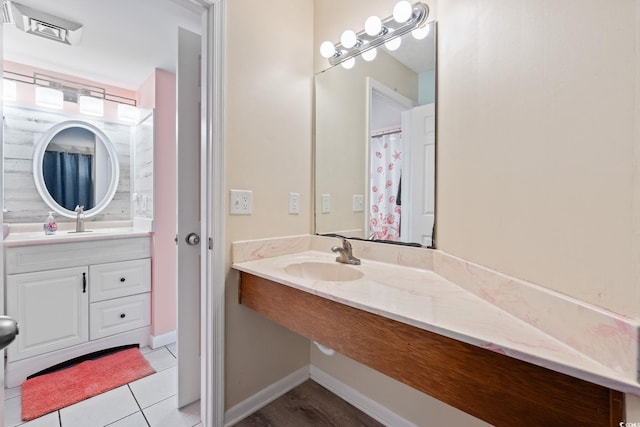 5523 N Ocean Blvd Unit 908, Myrtle Beach, SC 29577 - full bath with tile patterned flooring and vanity