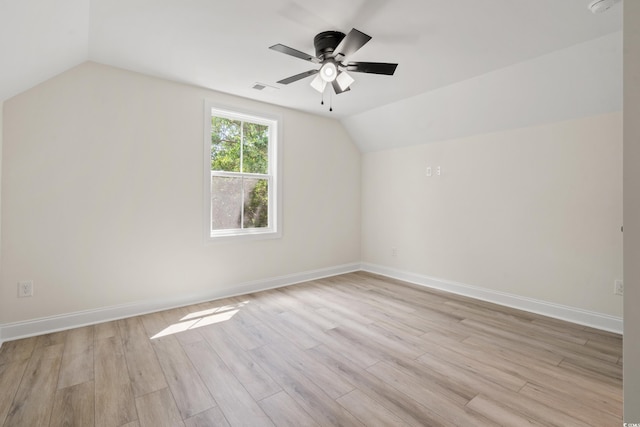 1712 26th Ave N, North Myrtle Beach, SC 29582 - bonus room with lofted ceiling, light wood finished floors, and ceiling fan