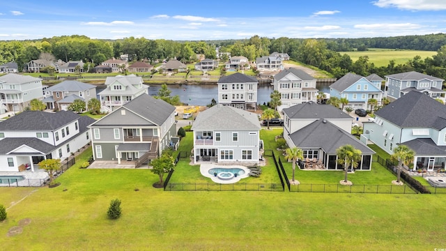 206 Palmetto Harbour Dr, North Myrtle Beach, SC 29582 - aerial view of residential area featuring a large body of water