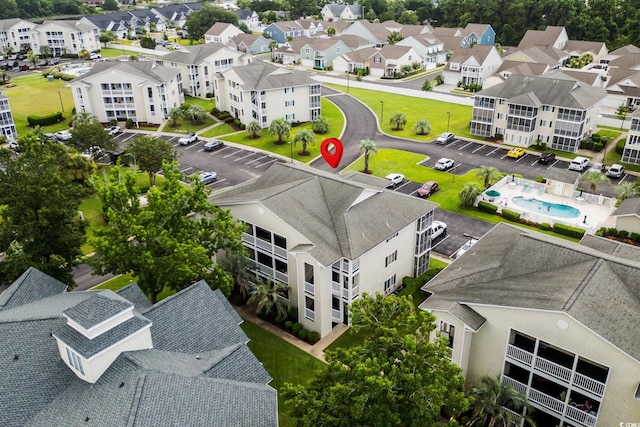 202 Landing Rd Unit 202H, North Myrtle Beach, SC 29582 - aerial perspective of suburban area with a pool area