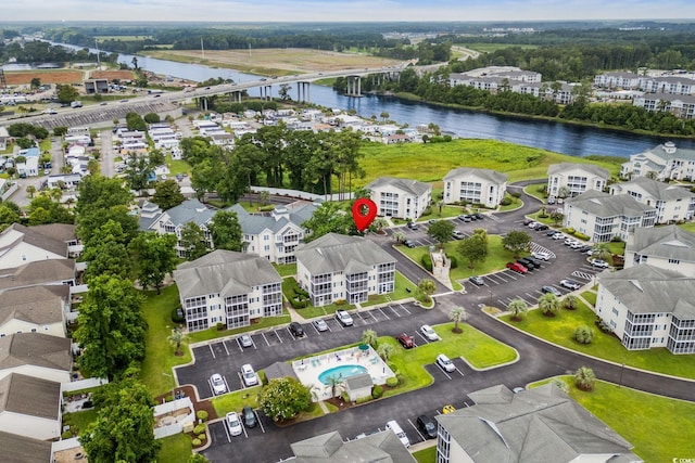 202 Landing Rd Unit 202H, North Myrtle Beach, SC 29582 - drone / aerial view of a large body of water and a notable bridge