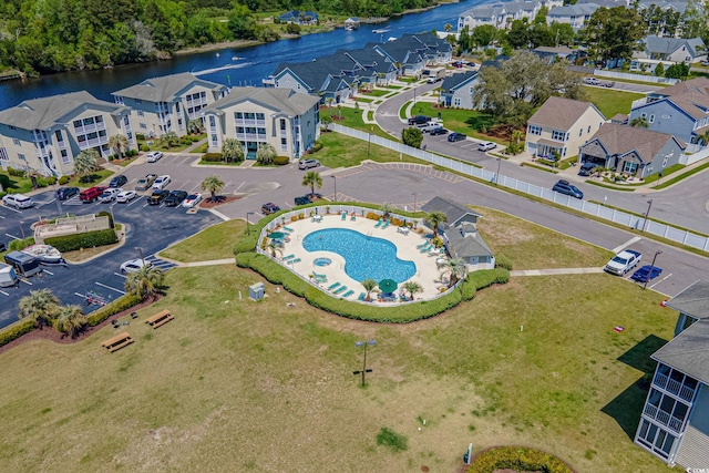 202 Landing Rd Unit 202H, North Myrtle Beach, SC 29582 - bird's eye view of a large body of water and a pool area