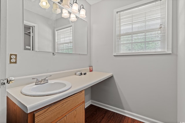 315 N River Pines Rd, Mullins, SC 29574 - bathroom with vanity and wood finished floors
