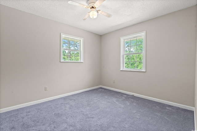 315 N River Pines Rd, Mullins, SC 29574 - carpeted empty room with healthy amount of natural light, a textured ceiling, and a ceiling fan