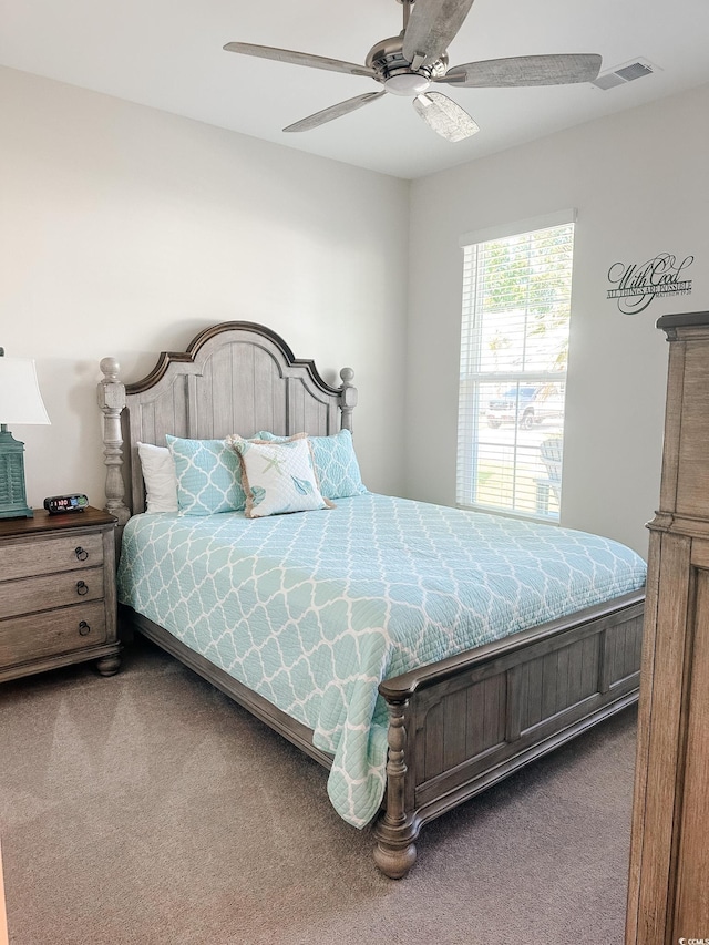 240 Sundew Loop, Little River, SC 29566 - bedroom featuring carpet and a ceiling fan