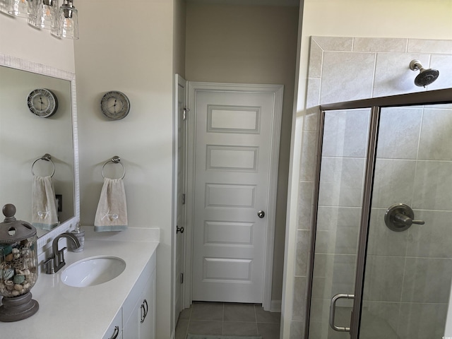 240 Sundew Loop, Little River, SC 29566 - full bath featuring a stall shower, tile patterned floors, and vanity