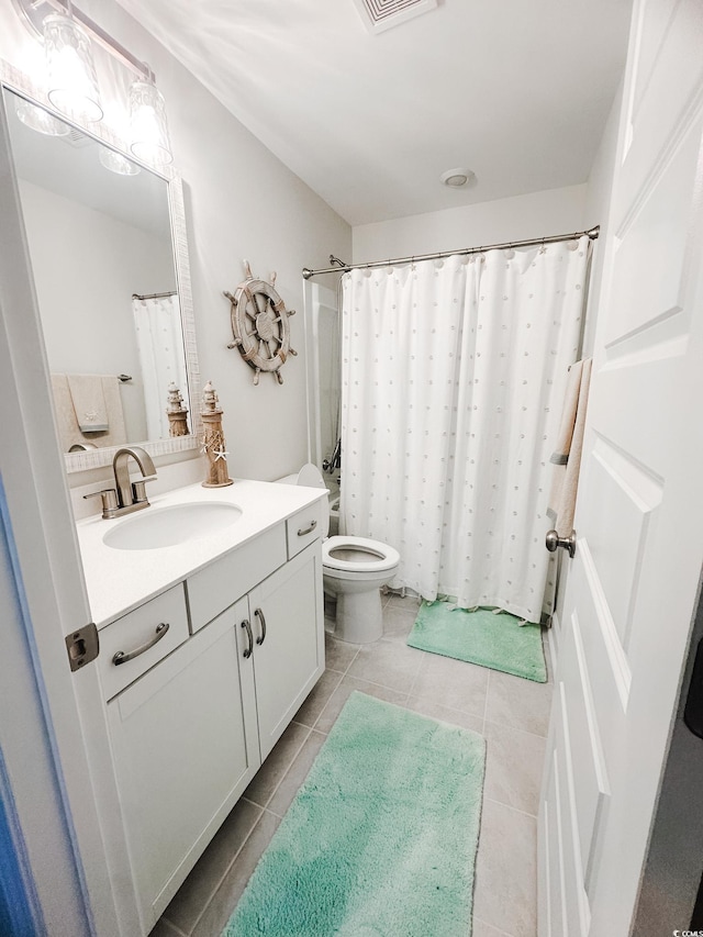 240 Sundew Loop, Little River, SC 29566 - bathroom featuring vanity, tile patterned flooring, and curtained shower