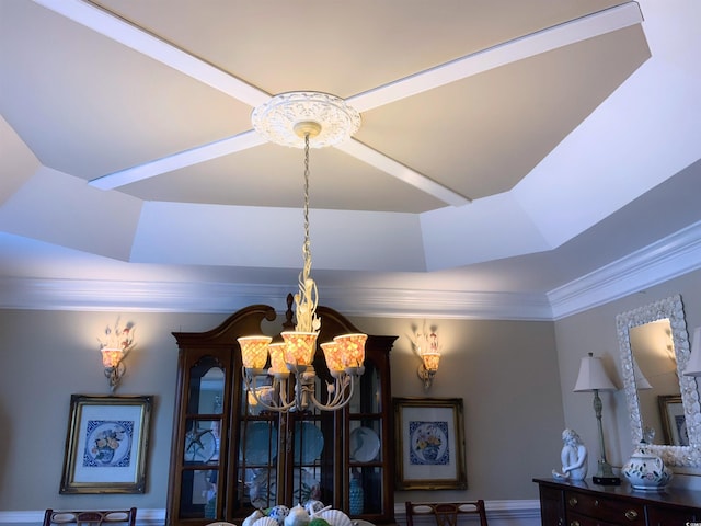 1605 Waterway Dr, North Myrtle Beach, SC 29582 - detailed view of a chandelier and ornamental molding