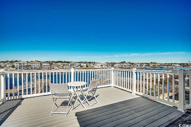 1605 Waterway Dr, North Myrtle Beach, SC 29582 - deck with a water view