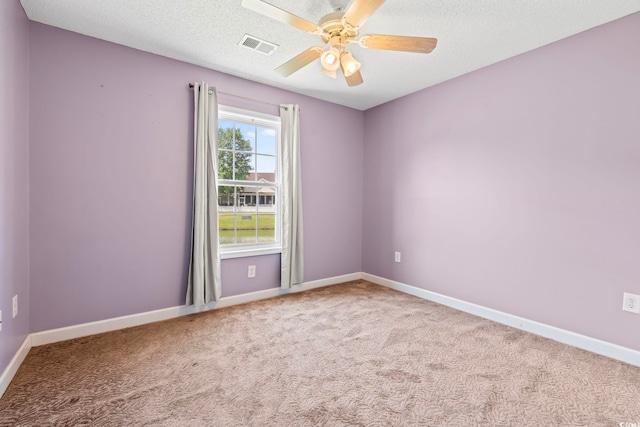 127 Ashworth Dr, Little River, SC 29566 - unfurnished room featuring carpet flooring, ceiling fan, and a textured ceiling