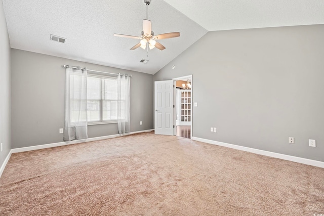 127 Ashworth Dr, Little River, SC 29566 - carpeted spare room with a ceiling fan and lofted ceiling
