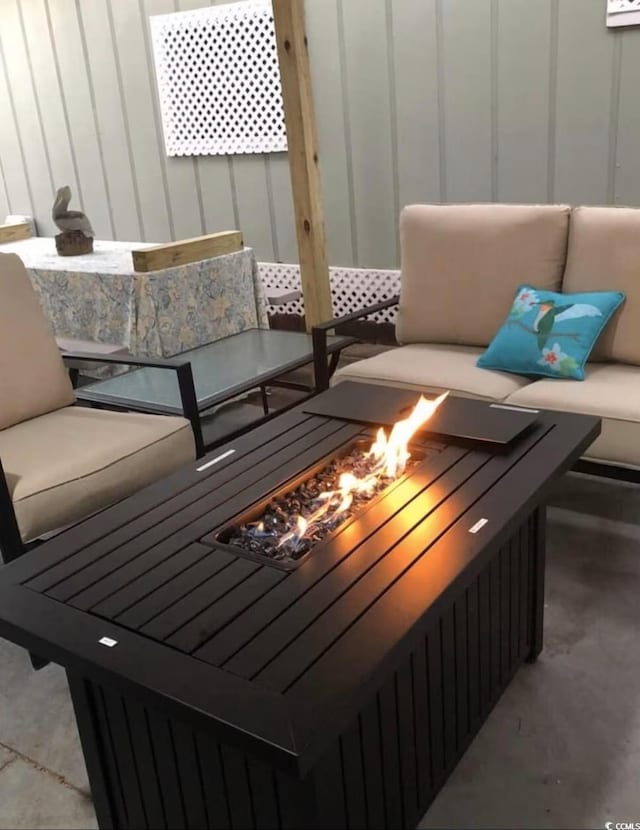 6001-5723 Kings Hwy, Myrtle Beach, SC 29575 - view of patio featuring an outdoor fire pit