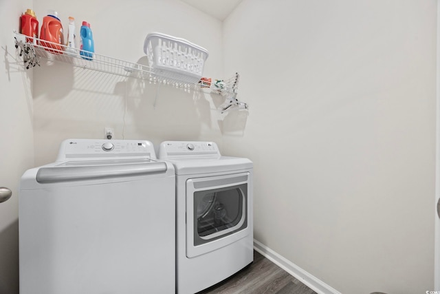 305 Picnic Basket Pl, Longs, SC 29568 - washroom featuring independent washer and dryer and dark wood finished floors
