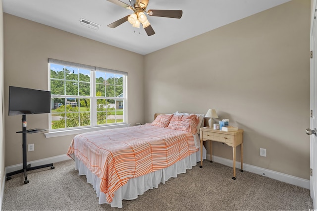 215 Vineyard Lake Cir, Conway, SC 29527 - carpeted bedroom with baseboards and a ceiling fan