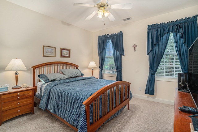285 Georgetown Dr, Pawleys Island, SC 29585 - carpeted bedroom with a ceiling fan and baseboards