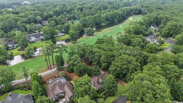 285 Georgetown Dr, Pawleys Island, SC 29585 - aerial view of property and surrounding area featuring a nearby body of water, a golf course, and nearby suburban area