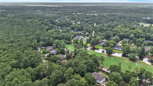 285 Georgetown Dr, Pawleys Island, SC 29585 - aerial overview of property's location with a nearby body of water and a forest