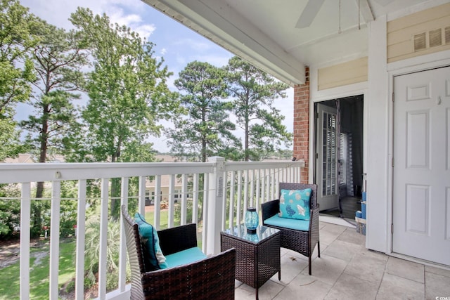4179 Hibiscus Dr Unit 12-301, Little River, SC 29566 - balcony with a ceiling fan