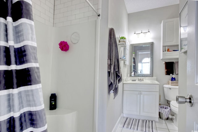 4179 Hibiscus Dr Unit 12-301, Little River, SC 29566 - bathroom with tile patterned floors, vanity, and curtained shower