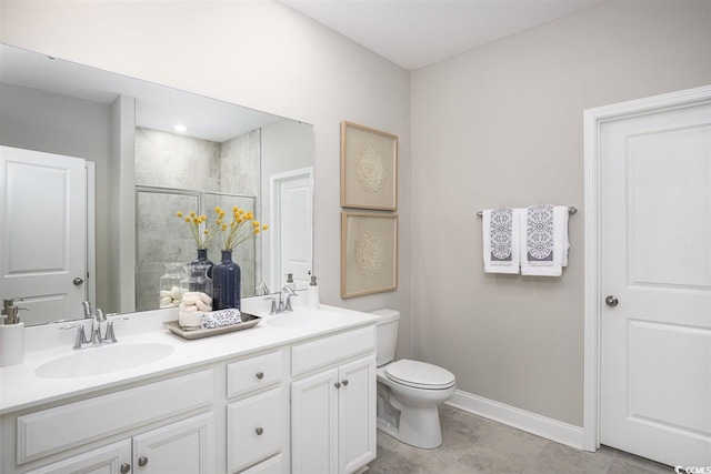 201 Augusta Green Way, Myrtle Beach, SC 29579 - bathroom featuring a stall shower and double vanity