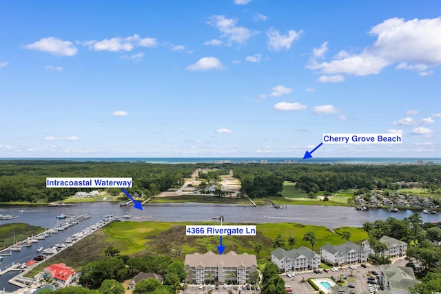 4366 Rivergate Ln Unit 404, Little River, SC 29566 - aerial view of a large body of water