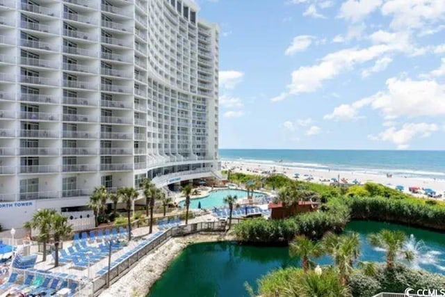 158 Sea Watch Dr Unit 707, Myrtle Beach, SC 29572 - view of swimming pool featuring a water view