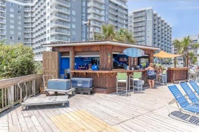 158 Sea Watch Dr Unit 707, Myrtle Beach, SC 29572 - view of wooden deck