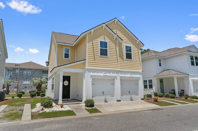 4737 Seclusion Ln, Myrtle Beach, SC 29577 - view of front of property with a garage and concrete driveway