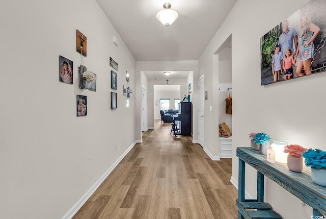 325 Cardita Loop, Myrtle Beach, SC 29588 - hallway with light wood-style flooring and baseboards