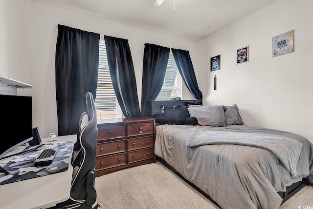 325 Cardita Loop, Myrtle Beach, SC 29588 - bedroom featuring light colored carpet, a desk, and ceiling fan