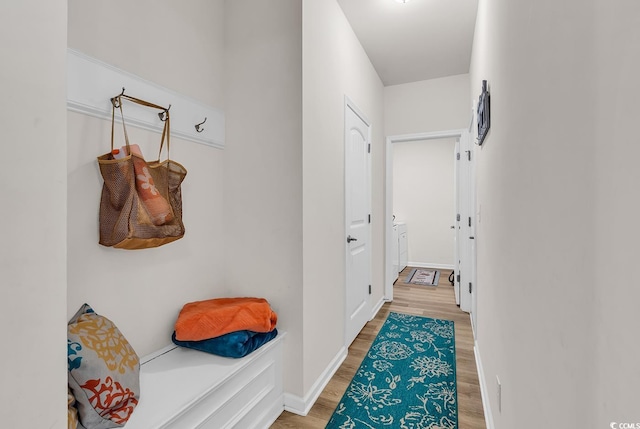 325 Cardita Loop, Myrtle Beach, SC 29588 - mudroom featuring light wood-type flooring and baseboards