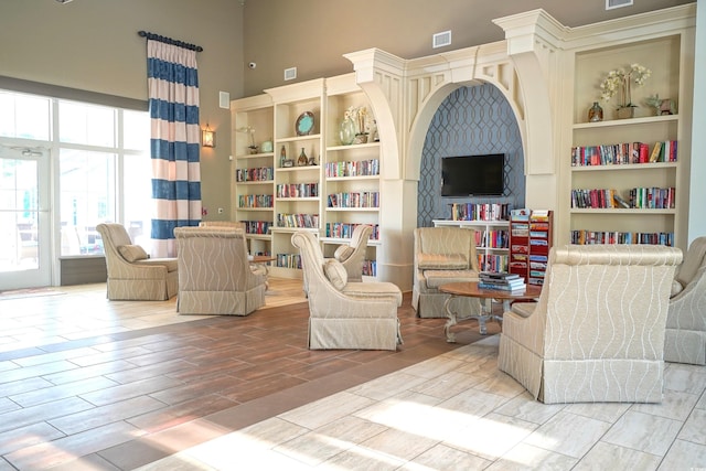 530 Inverarry St, Murrells Inlet, SC 29576 - sitting room with a towering ceiling and wood finished floors