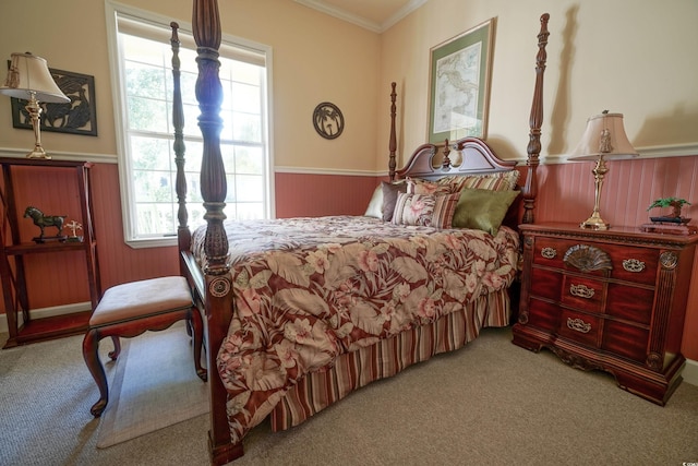 530 Inverarry St, Murrells Inlet, SC 29576 - bedroom featuring carpet, a wainscoted wall, and ornamental molding