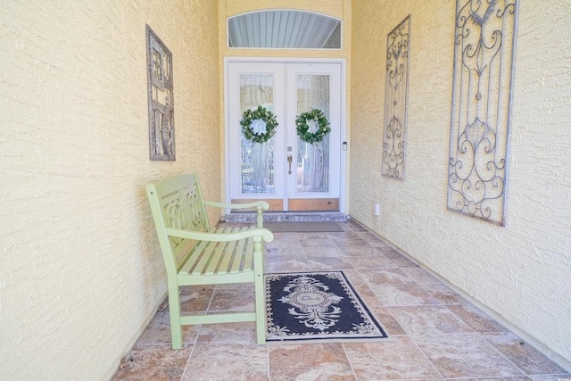 530 Inverarry St, Murrells Inlet, SC 29576 - property entrance featuring stucco siding and french doors