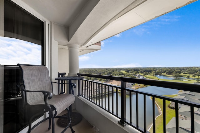1819 N Ocean Blvd Unit 1518, North Myrtle Beach, SC 29582 - balcony featuring a water view