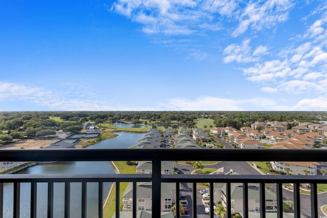 1819 N Ocean Blvd Unit 1518, North Myrtle Beach, SC 29582 - balcony featuring a water view and a residential view