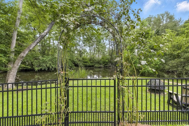 175 Chapel Creek Rd, Pawleys Island, SC 29585 - view of yard with a water view