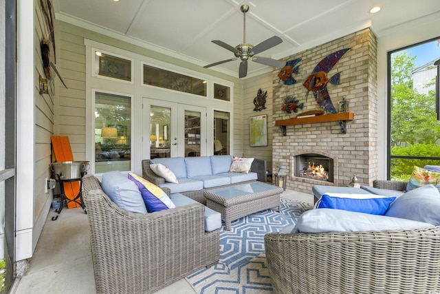 175 Chapel Creek Rd, Pawleys Island, SC 29585 - sunroom / solarium with french doors