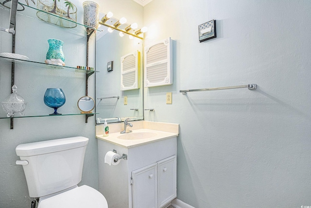 207 N Ocean Blvd Unit 139, North Myrtle Beach, SC 29582 - half bath with vanity and ornamental molding