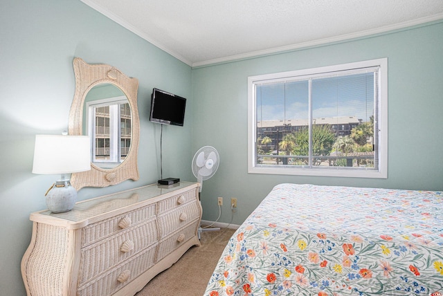 207 N Ocean Blvd Unit 139, North Myrtle Beach, SC 29582 - bedroom featuring crown molding and carpet floors