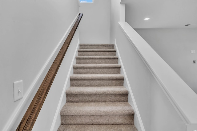 1012 Fowler Rd, Conway, SC 29526 - stairs featuring recessed lighting
