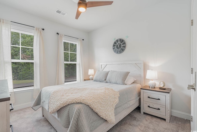 5116 Double Eagle Way Unit 49, North Myrtle Beach, SC 29582 - bedroom featuring light colored carpet and a ceiling fan