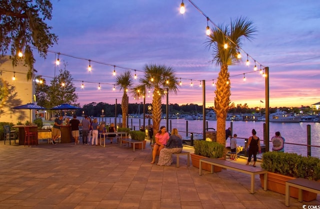 5116 Double Eagle Way Unit 49, North Myrtle Beach, SC 29582 - view of patio featuring a water view