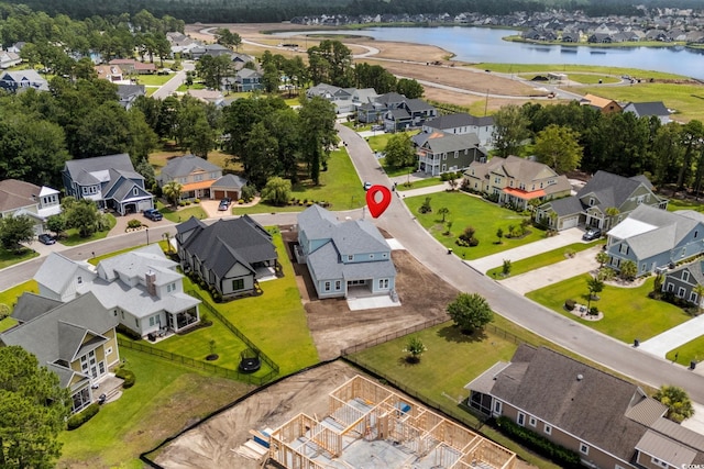 2201 Yellow Morel Way, Myrtle Beach, SC 29579 - aerial view of residential area featuring a large body of water