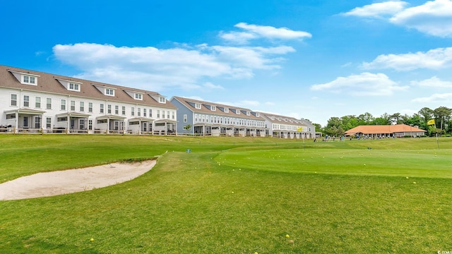5205 Double Eagle Way Unit 24, North Myrtle Beach, SC 29582 - surrounding community with a lawn and view of golf course